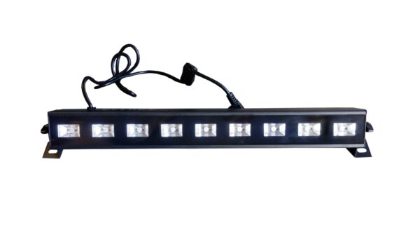 EXTREME UV LED BAR 93 BARRA LED UV 9 X 3 WATT PLUG & PLAY CON INTERRUTTORE ON OFF