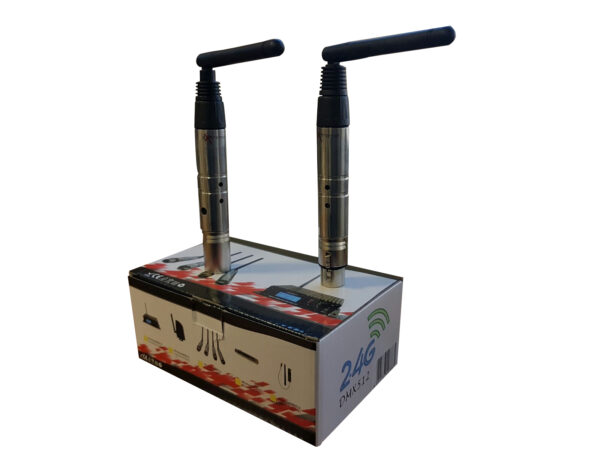 EXTREME WI-TR DMX WIRELESS TRANSCEIVER SYSTEM 2.4GHZ MINI TRASMETTITORE+RICEVITORE+ALIMENTATORI CONTROLLO PAR EFFETTI LUCE MIXER CONTROLLER