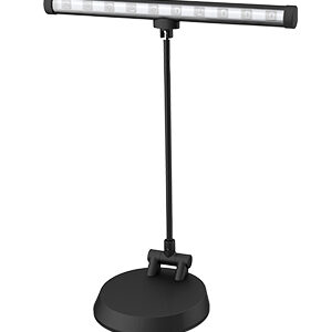 F-ZONE FL-9035 LAMPADA DA TAVOLO O PIANOFORTE A LED 10 LED A BATTERIE O ALIMENTATORE INCLUSO COLORE NERO