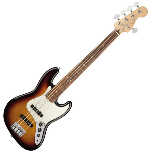 FENDER PLAYER JAZZ BASS V PF 3TS BASSO ELETTRICO PASSIVO 5 CORDE SUNBURST 3 TONI 2 PICKUP SINGLE COIL