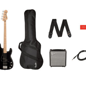 FENDER SQUIER AFFINITY SERIES PRECISION BASS PJ PACK KIT BASSO ELETTRICO + ACCESSORI E AMPLIFICATORE
