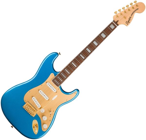 FENDER SQUIER STRATOCASTER 40TH ANNIVERSARY GOLD EDITION CHITARRA ELETTRICA 21 TASTI LAKE PLACID BLUE