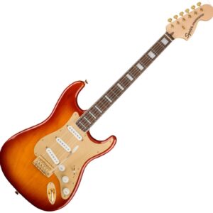 FENDER SQUIER STRATOCASTER 40TH ANNIVERSARY GOLD EDITION CHITARRA ELETTRICA 21 TASTI SIENNA SUNBURST