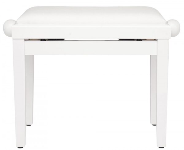 FLAME KB-15WHW PIANO BENCH PANCHETTA PER PIANOFORTE IN LEGNO COLORE BIANCO SATINATO