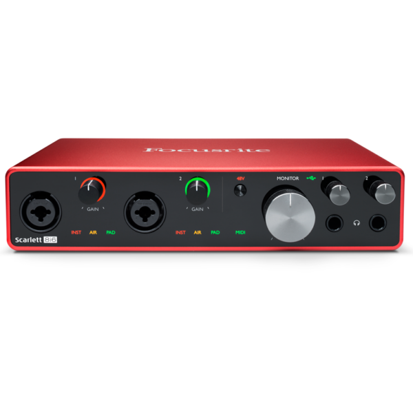 FOCUSRITE SCARLETT 8I6 INTERFACCIA AUDIO SCHEDA MIDI TERZA GENERAZIONE ( 3RD GEN ) GENERATION MKIII 8 IN 6 OUT PC MAC