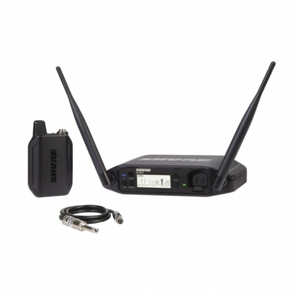 SHURE GLXD14E+ SISTEMA DIGITALE WIRELESS PER CHITARRA E BASSO SERIE GLXD+ BODYPACK GLXD1 RICEVITORE GLXD4+ CAVO W302