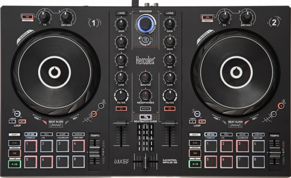HERCULES DJ CONTROL INPULSE 300 CONTROLLER DIGITALE 2 DECK USB PER DJ