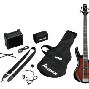 IBANEZ IJSR190 WNS KIT BASSO ELETTRICO + AMPLIFICATORE + ACCESSORI COLORE WALNUT SUNBURST