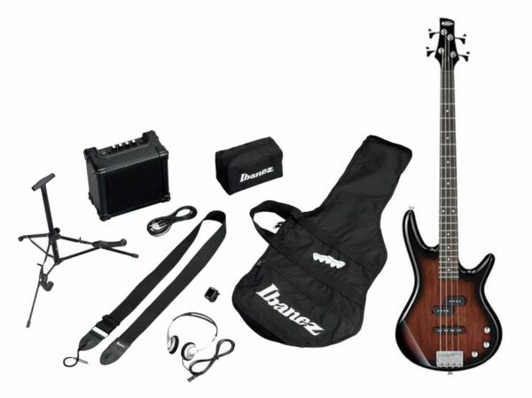 IBANEZ IJSR190 WNS KIT BASSO ELETTRICO + AMPLIFICATORE + ACCESSORI COLORE WALNUT SUNBURST