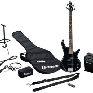 IBANEZ JSR190BK JUMPSTART KIT NERO BUNDLE BASSO ELETTRICO COMPLETO DI ACCESSORI