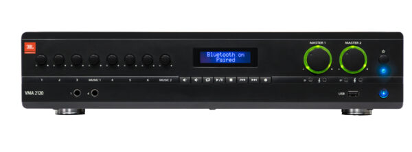 JBL VMA2120 MIXER-AMPLIFIER 2 CHANNEL MIXER/AMPLIFICATORE 2 CANALI CON MEDIAPLAYER USB/BLUETOOTH 240W