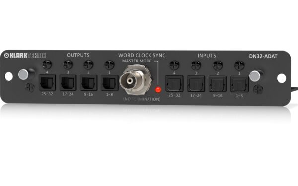 KLARK TEKNIK DN32-ADAT SCHEDA ESPANSIONE OTTICA TOSLINK 32CH MIDAS M32 BEHRINGER X32