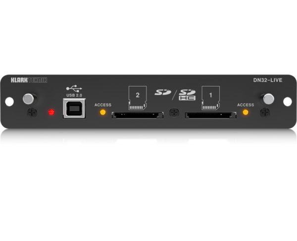 KLARK TEKNIK DN32-LIVE MODULO DI ESPANSIONE PLAYBACK RECORDING MULTITRACCIA 32 CANALI USB - SD/SDHC PER MIDAS M32 E BEHRINGER X32