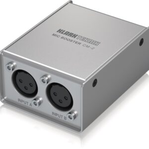 KLARK TEKNIK MIC BOOSTER CM2 PREAMPLIFICATORE 2 CANALI CON GUADAGNO +25dB PER MICROFONI