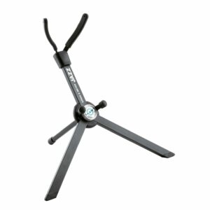 KONIG & MEYER 14330 JAZZ SAX STAND DA TERRA PER SASSOFONO CONTRALTO Eb + BORSA SUPPORTO ALLUMINIO RICHIUDIBILE