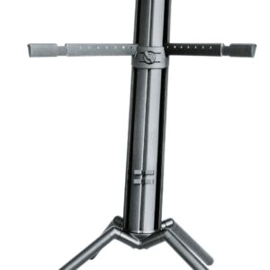 KONIG & MEYER 18860 SPIDER PRO STAND BLACK SUPPORTO TASTIERA COLONNA RICHIUDIBILE NERO 2 COPPIE BRACCI REGOLABILI ESTENSIBILI