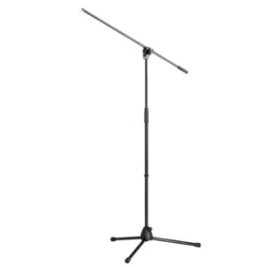 KONIG & MEYER 27140 ASTA MICROFONICA A GIRAFFA CON GAMBE PIEGHEVOLI COLORE NERO