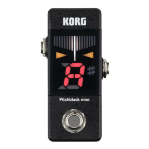 KORG PITCHBLACK MINI ACCORDATORE CROMATICO A PEDALE COLORE NERO