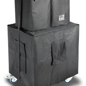 LD SYSTEMS DAVE 12 SET KIT DI BORSE PER IL TRASPORTO DEL SISTEMA PA DAVE 12 G3 1 BORSA SUBWOOFER + 2 BORSE PER SATELLITI COLORE + SKATE CON RUOTE