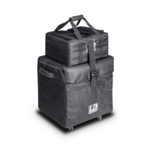 LD SYSTEMS DAVE 8 SET 1 KIT DI BORSE PER IL TRASPORTO DEL SISTEMA PA DAVE 8 XS 1 BORSA SUBWOOFER CON RUOTE + 2 BORSE PER SATELLITI COLORE NERO