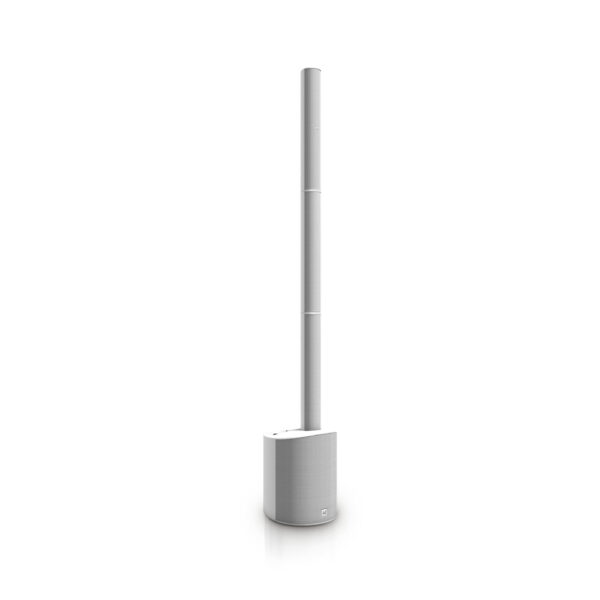 LD SYSTEMS MAUI5-GO-W SISTEMA PORTATILE A COLONNA BATTERIA RICARICABILE 10 ORE SUBWOOFER SATELLITI MIXER BLUETOOTH BIANCO
