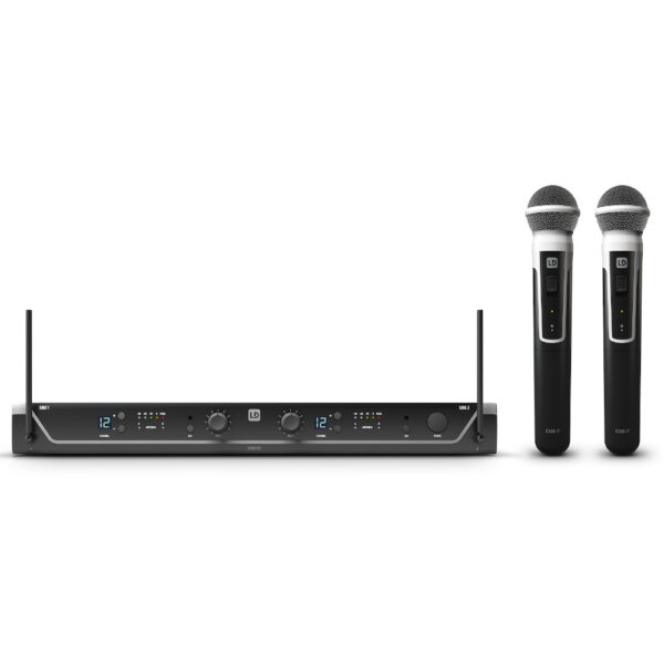 LD SYSTEMS U306 HHD 2 DUAL DOPPIO RADIOMICROFONO PALMARE UHF 665 - 679 MHz