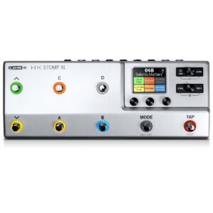 LINE6 HX STOMP XL SILVER PEDALIERA MULTIEFFETO PER CHITARRA 8 INTERRUTTORI SIMULAZIONI AMPLIFICATORI CABINET