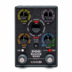 LINE6 POD EXPRESS BASS PEDALE MULTI EFFETTO PER BASSO CON MODELLI DI AMPLIFICATORI