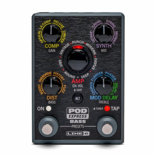 LINE6 POD EXPRESS BASS PEDALE MULTI EFFETTO PER BASSO CON MODELLI DI AMPLIFICATORI