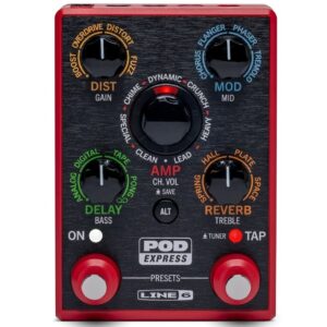 LINE6 POD EXPRESS PEDALE MULTI EFFETTO PER CHITARRA CON MODELLI DI AMPLIFICATORI