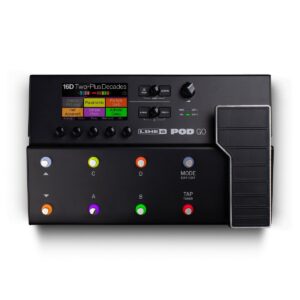 LINE6 POD GO PEDALIERA MULTI-EFFETTO CON MODELLATORE DI AMPLI ED EFFETTI + PEDALE D’ESPRESSIONE