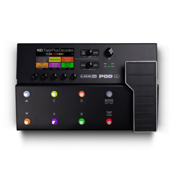 LINE6 POD GO PEDALIERA MULTI-EFFETTO CON MODELLATORE DI AMPLI ED EFFETTI + PEDALE D'ESPRESSIONE