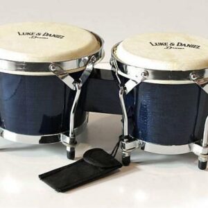 LUKE & DANIEL JD105C BLU DOPPI BONGHI IN LEGNO MISURA 6.5″ + 7.5″ VERA PELLE ACCORDATURA MECCANICA COLORE BLU