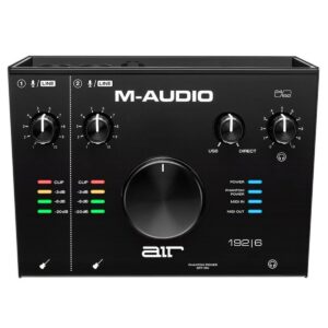 M-AUDIO AIR 192/6 INTERFACCIA AUDIO MIDI USB 2 IN / 2 OUT CON 2 INGRESSI MICROFONICI