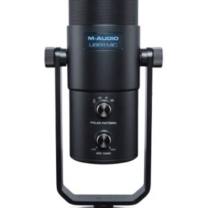 M-AUDIO UBER MIC MICROFONO A CONDENSATORE USB CON 4 DIAGRAMMI POLARI SELEZIONABILI