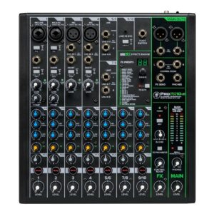 MACKIE PROFX10 V3 MIXER 4 INGRESSI MICROFONICI + 3 STEREO CON EQ 3 BANDE 2 COMPRESSORI E CONNETTIVITA’ USB