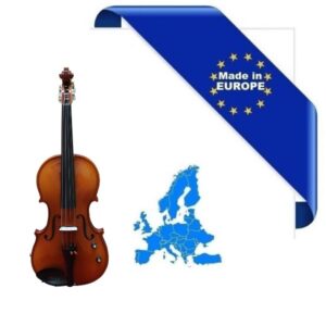 HORA VIOLINO ELETTRICO 4/4 MADE IN EUROPE PONTE TELLER TDESCO TOP ABETE MASSELLO ELETTRIFICATO PIOLI TASTIERA MENTONIERA ACERO + CASE + ARCHETTO