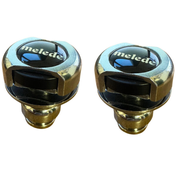 MELEDE PL105 STRAP LOCK COPPIA VITI DI FISSAGGIO PER CINTA CHITARRA CON MECCANISMO AUTO BLOCCANTE