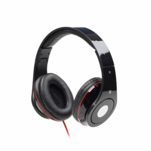 GMB AUDIO FOLDING STEREO HEADPHONES ‘DETROIT’, BLACK