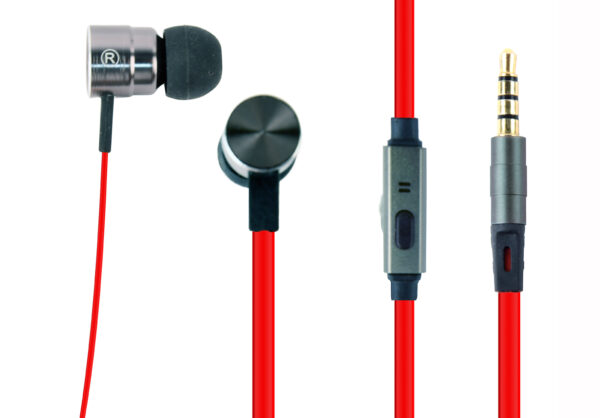 GMB AUDIO METAL EARPHONES WITH MICROPHONE, 'LONDON'