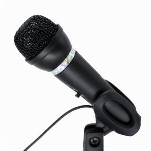 GEMBIRD CONDENSER MICROPHONE WITH DESK-STAND, BLACK