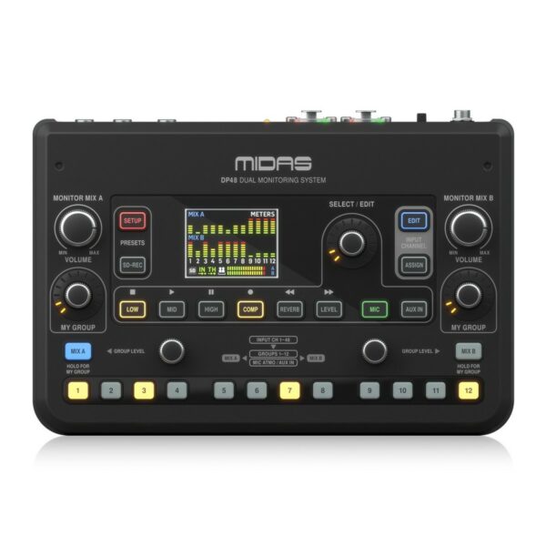 MIDAS DP48 MIXER PER MONITOR PERSONALE 2x48 CANALI CON REGISTRATORE E PLAYER SD CARD