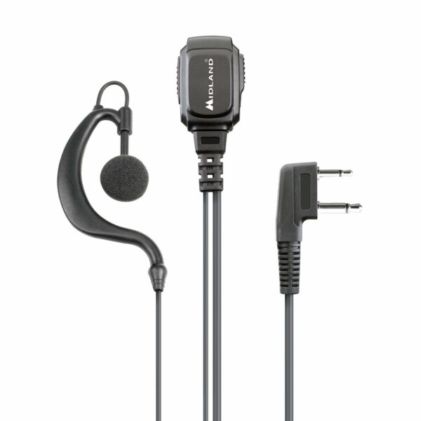 MIDLAND MA21 L PRO MICROFONO AURICOLARE 2 PIN KENWOOD CON SELETTORE VOX/PTT