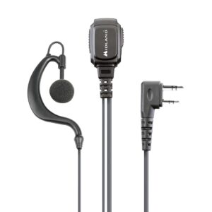 MIDLAND MA21 LK PRO MICROFONO AURICOLARE 2 PIN KENWOOD C1496.01 PER RICETRASMITTENTE WALKIE TALKIE