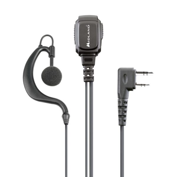 MIDLAND MA21 LK PRO MICROFONO AURICOLARE 2 PIN KENWOOD C1496.01 PER RICETRASMITTENTE WALKIE TALKIE