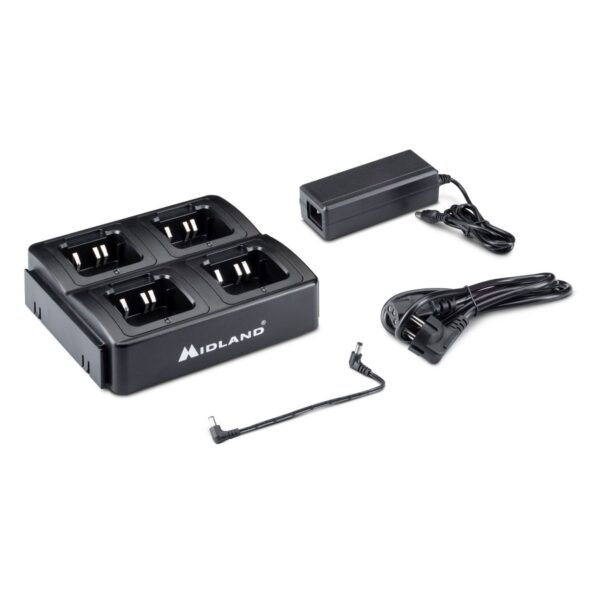 MIDLAND MULTI CA G10 PRO G13 BASE RICARICA 4 RICETRASMITTENTE WALKIE TALKIE G10PRO E G13