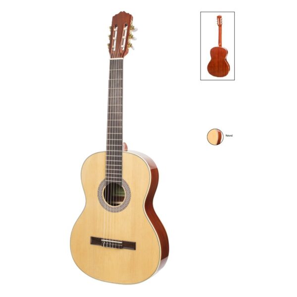 MIGUEL DEMARIAS CC-339-N CHITARRA CLASSICA 4/4 IN MOGANO TOP ABETE CORDE SAVAREZ