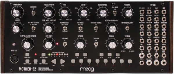MOOG MOTHER 32 SINTETIZZATORE SEMI-MODULARE ANALOGICO + MIXER A CONTROLLO TENSIONE + MIDI + 32 PATCH MODULARI