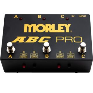MORLEY ABC PRO GOLD SELETTORE E COMBINATORE A 3 SWITCH PER CHITARRE STRUMENTI AMPLIFICATORI