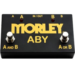 MORLEY ABY-G GOLD ABY SWITCHER SELECTOR COMBINER PER CHITARRE STRUMENTI AMPLIFICATORI A/B/Y